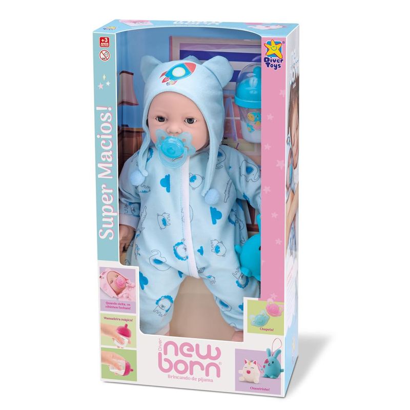 Boneca-Bebe---Diver-New-Born---Brincando-De-Pijama---Divertoys-1