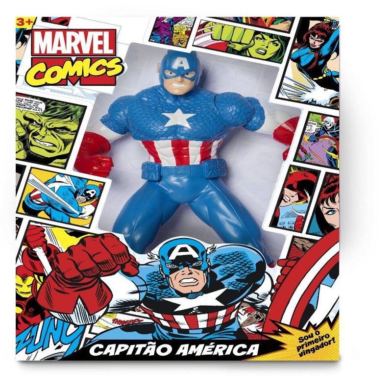 Boneco-de-Acao---Avengers---Marvel-Comics---Capitao-America---Azul---Mimo-2