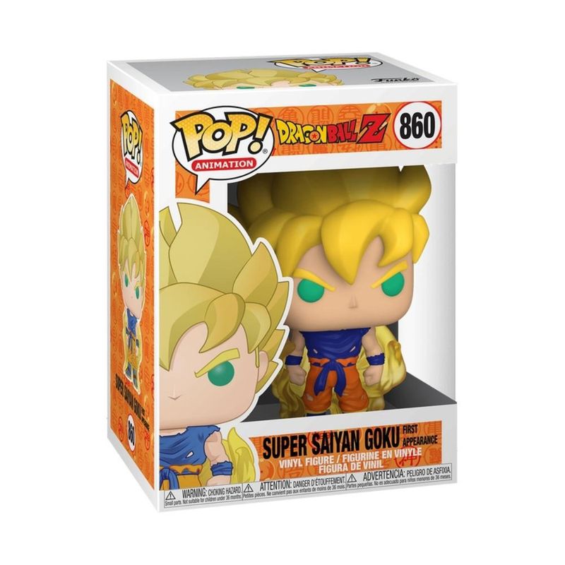 Mini-Boneco-Colecionavel---Funko-Pop-Animation---Dragon-Ball-Z----Super-Saiyan-Goku---Candide-1