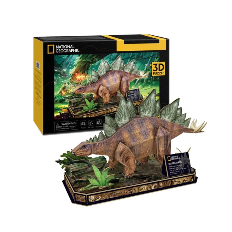 Quebra-Cabeca---3D---National-Geographic---Stegosaurus---New-Toys-0