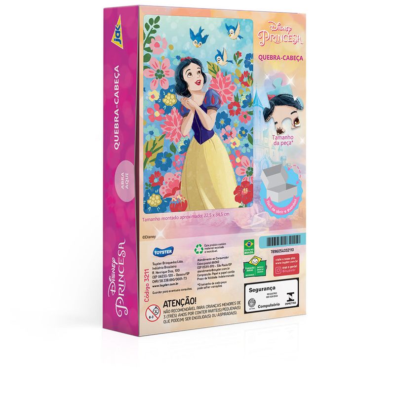 Quebra-Cabeca-Metalizado---Disney-Princesa---Branca-De-Neve---Toyster-2