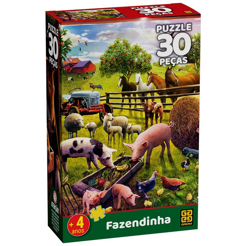 Quebra-Cabeca---30-Pecas---Fazendinha---Grow-0