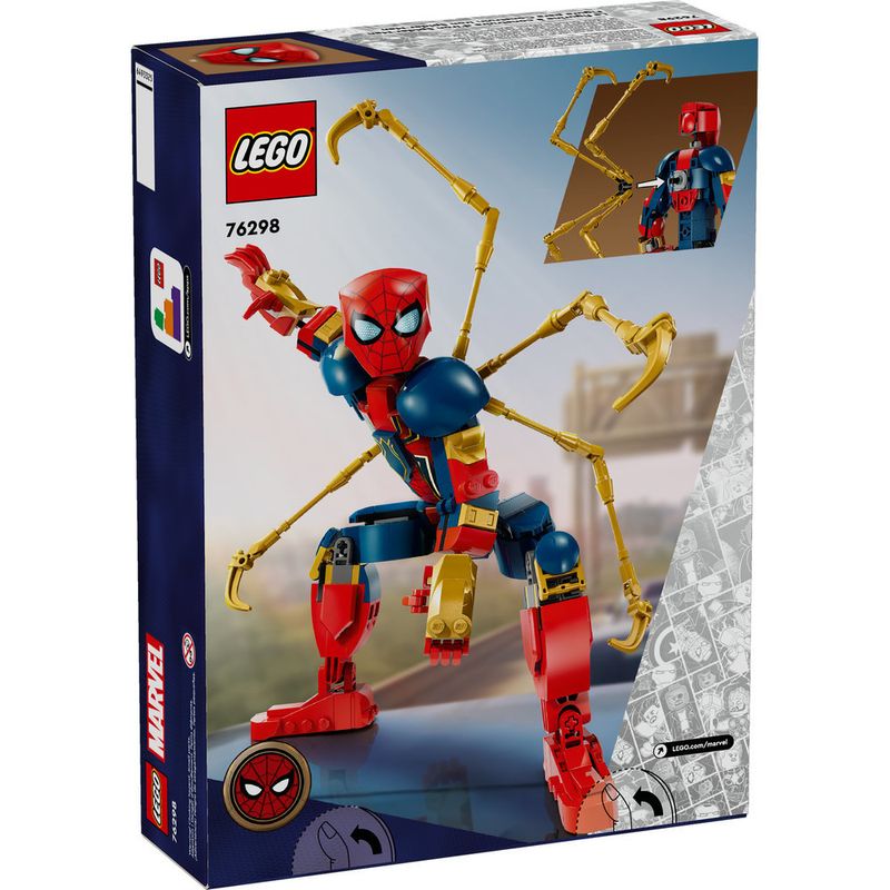 LEGO---Heroes-Marvel---Figura-de-Construcao-do-Homem-Aranha-de-Ferro---76298-2