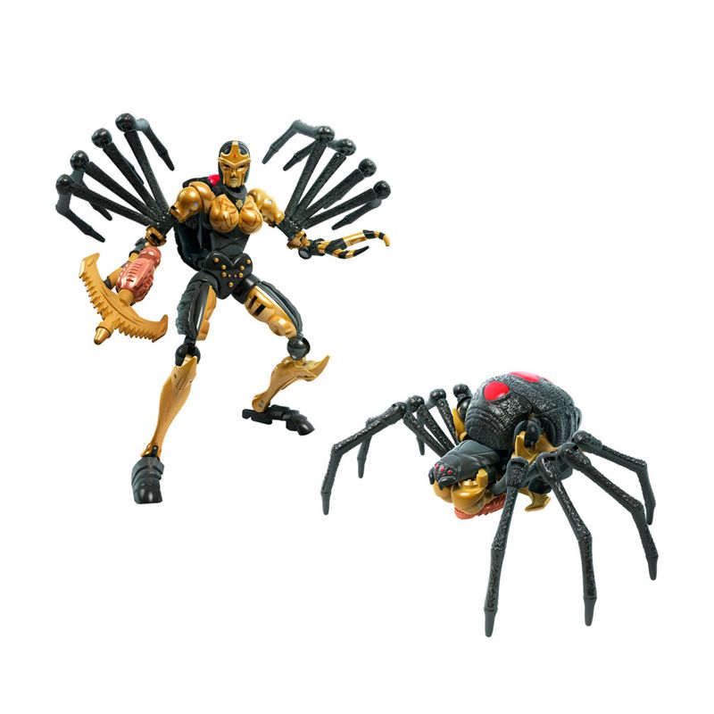 Figura-Transformers-Generations-War-For-Cybertron---Kingdom-Deluxe---Black-Arachnia---Hasbro-0