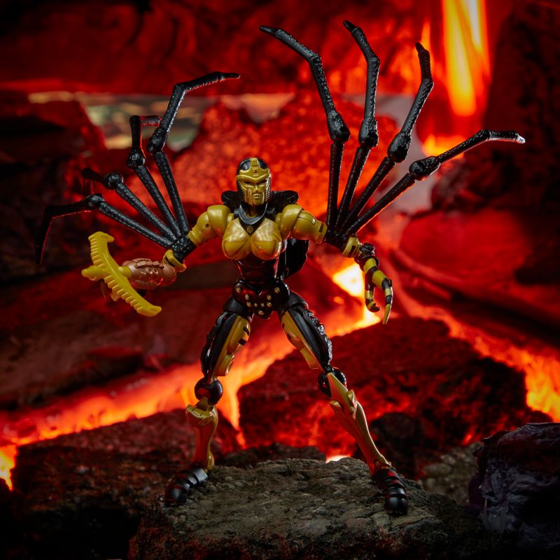 Figura-Transformers-Generations-War-For-Cybertron---Kingdom-Deluxe---Black-Arachnia---Hasbro-8