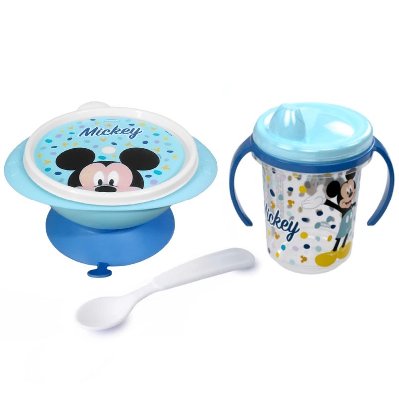 Prato-Papinha-Tigela-da-Mickey-pratinho-com-ventosa-Kit-com-Caneca-Mickey-Dosador--1--Kit-Pratinho-e-Caneca-de-Treinamento