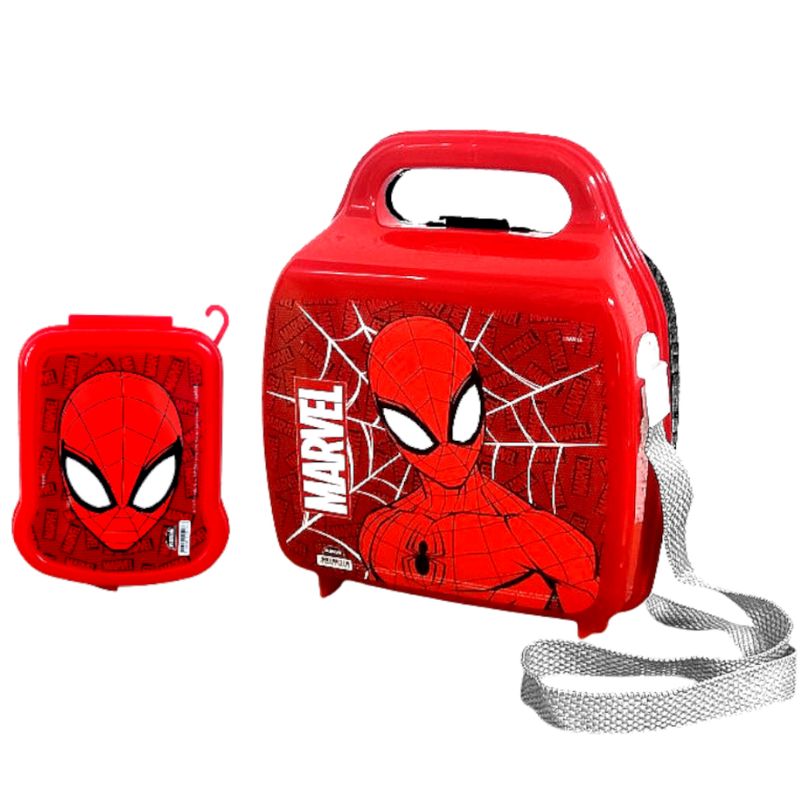 Lancheira-Do-Homem-Aranha-Escolar-Infantil-com-Alca-Plasutil-Com-Sanduicheira--2-