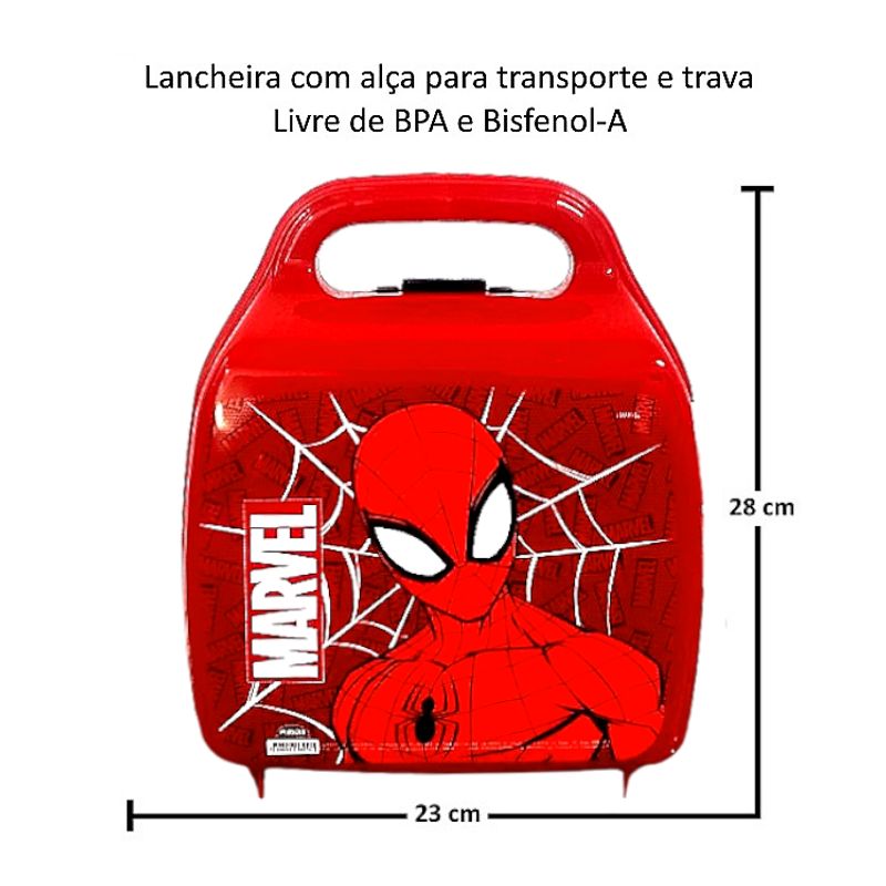 Lancheira-Do-Homem-Aranha-Escolar-Infantil-com-Alca-Plasutil--2---1-