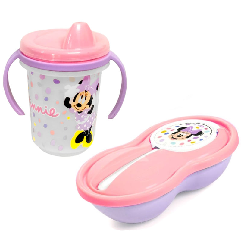 Prato-Papinha-Bowl-da-mINNIE-pratinho-com-ventosa-com-logo-com-Copo-Caneca-Minnie-e-Prato--1-