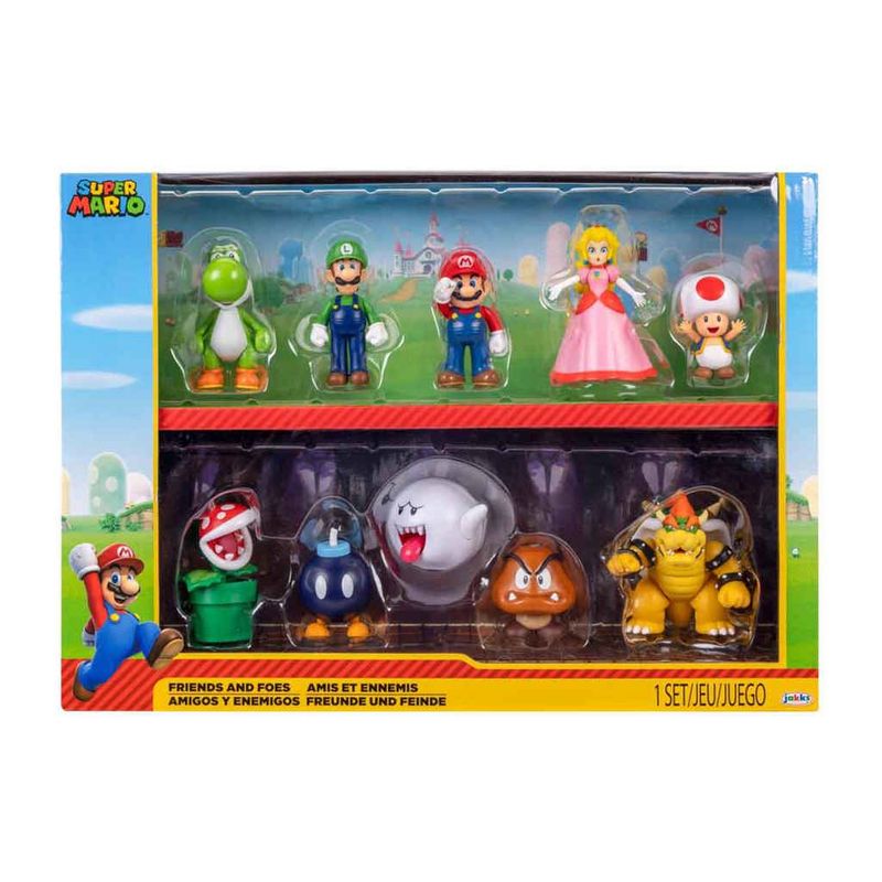 Mini-Figura-de-Acao---Pack-com-10---Super-Mario---Sunny-1