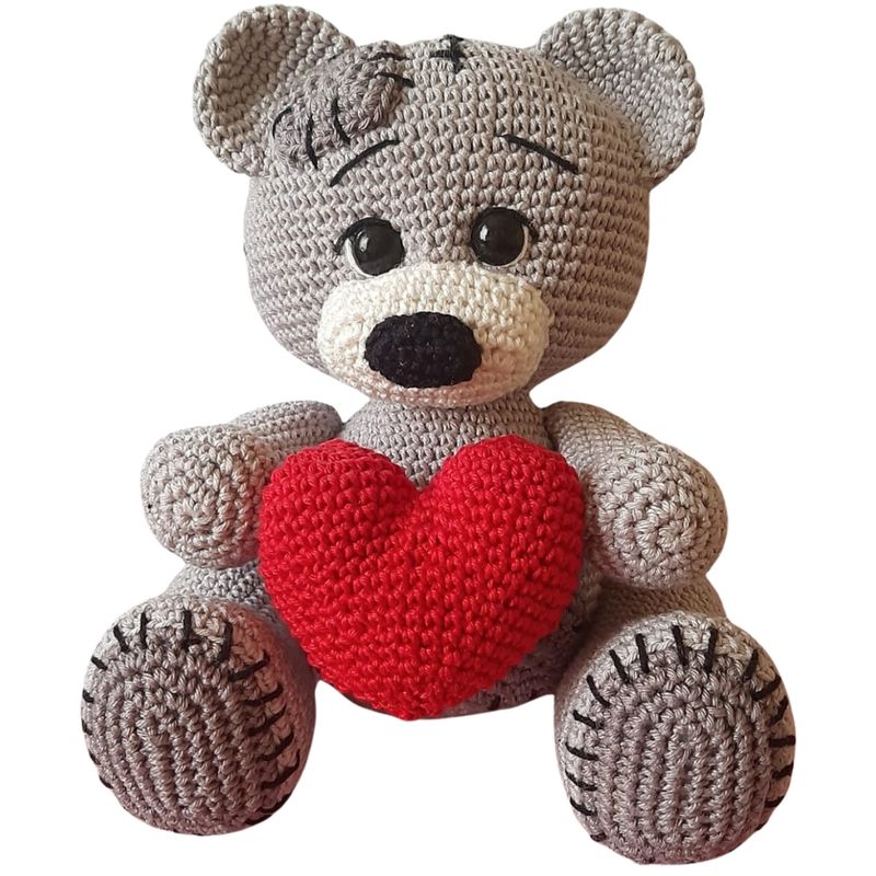 Animais-de-Pelucia---Urso---Love---Amigu-Amigurumi-0