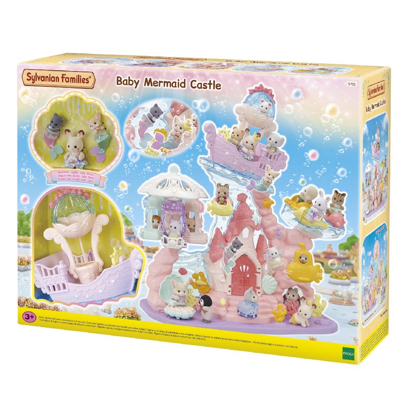 Sylvanian-Families---Conjunto-Castelo-de-Diversoes-Bebe-Sereia---Epoch-2