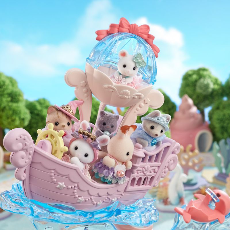 Sylvanian-Families---Conjunto-Castelo-de-Diversoes-Bebe-Sereia---Epoch-4