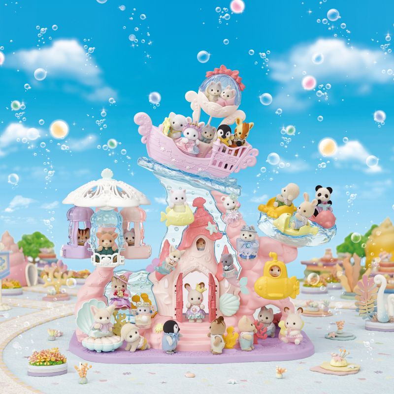 Sylvanian-Families---Conjunto-Castelo-de-Diversoes-Bebe-Sereia---Epoch-6