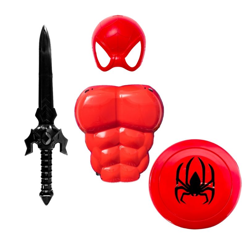 Kit-Armadura-do-Homem-Aranha-com-Espada--Escudo-Peitoral-Mascara-Luva-Gigante--2---2-