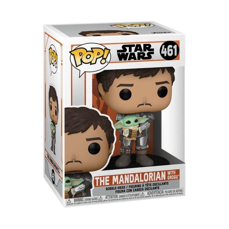 Mini-Boneco---Funko-POP---Star-Wars---Mandalorian-Com-Grogu---Candide-1