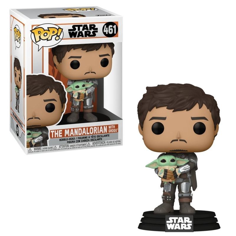 Mini-Boneco---Funko-POP---Star-Wars---Mandalorian-Com-Grogu---Candide-2