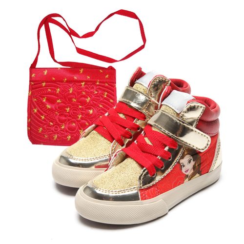 Tênis -  Botinha Princesa Bela Disney – Calçados Diversão – Menina – Vermelho – 32
