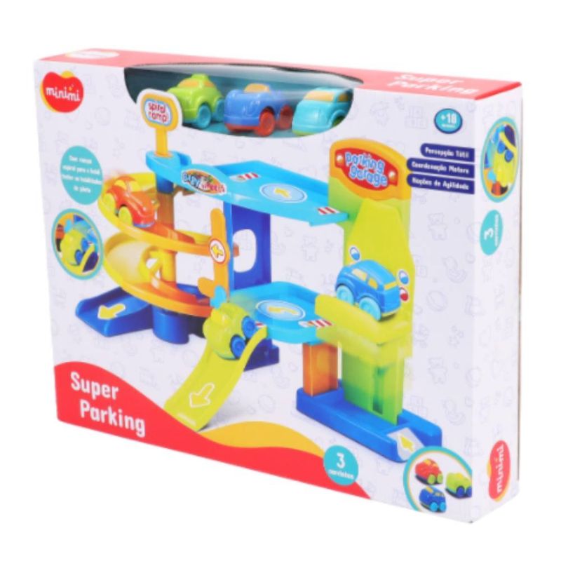 Playset-Com-Mini-Veiculos---Super-Parking---Minimi-0