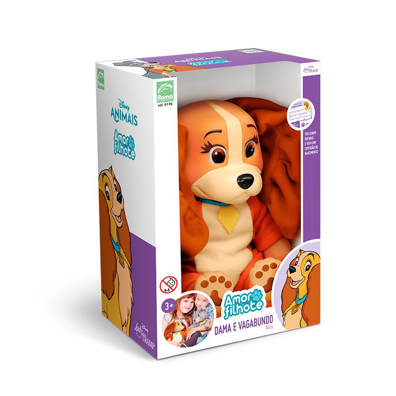 Figura---Disney-Animais---Amor-De-Filhote---A-Dama-E-Vagabundo---Dama---Roma-Jensen-1