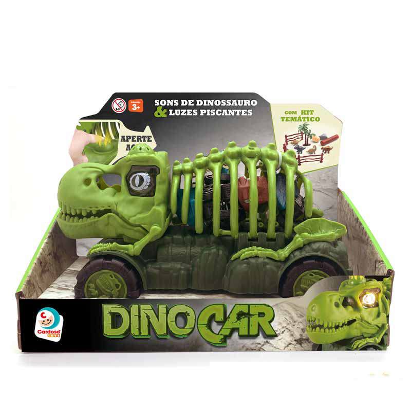 Mini-Veiculo-E-Acessorios---Dino-Car---Com-Sons-E-Luzes-Piscantes---Verde---Cardoso-1
