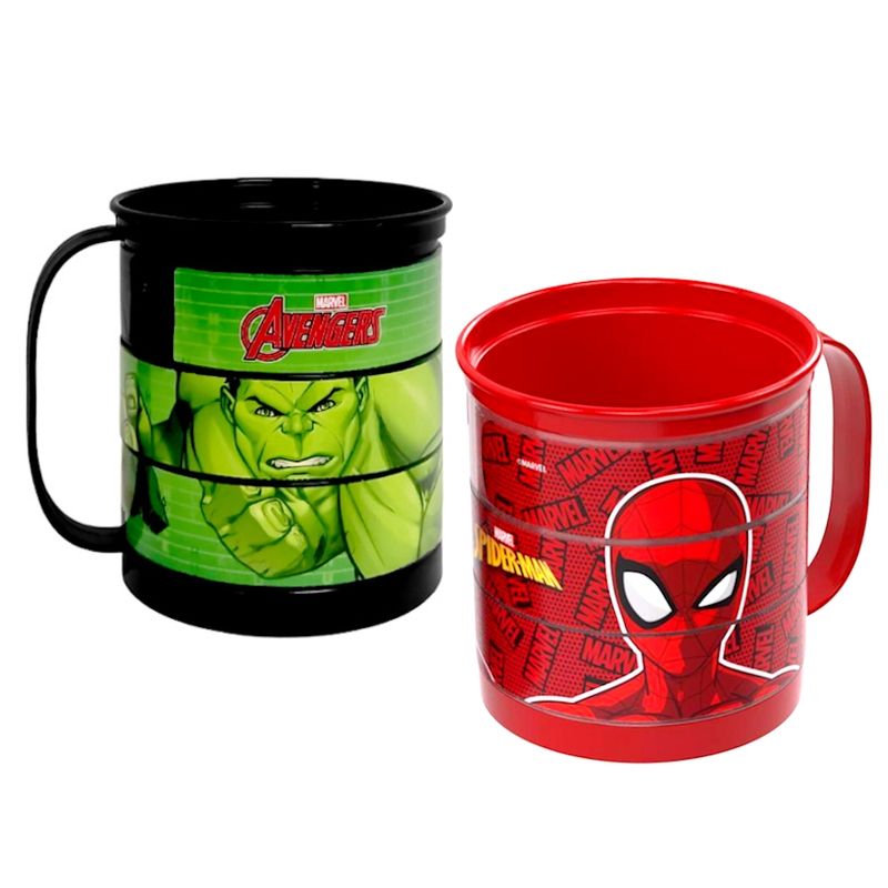 Caneca-Divertida-do-Homem-Aranha-e-Hulk-360-ml-Plasutil--5-