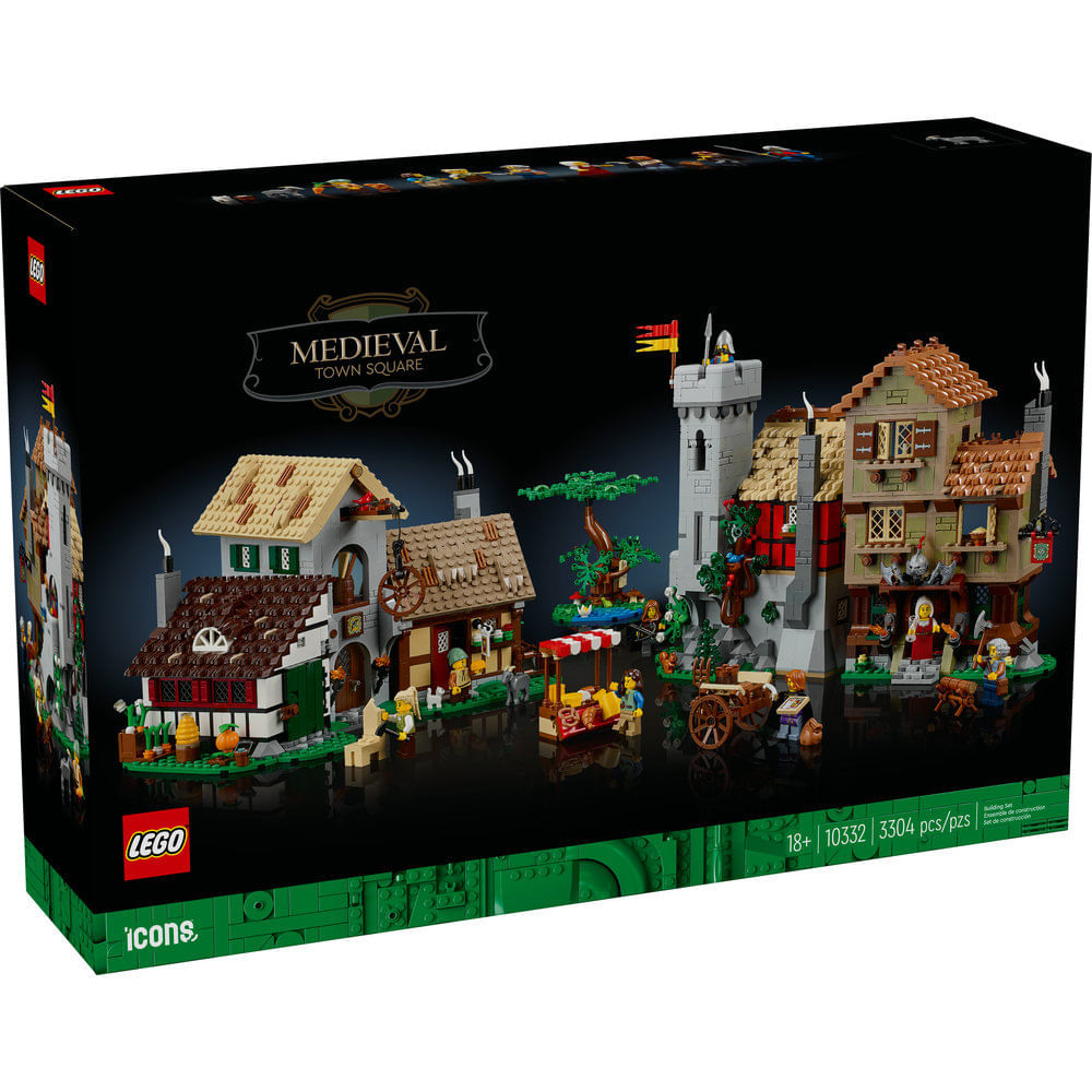 ハッパ Confira LEGO - Icons - Praça Da Cidade Medieval - 10332 - Rihappy