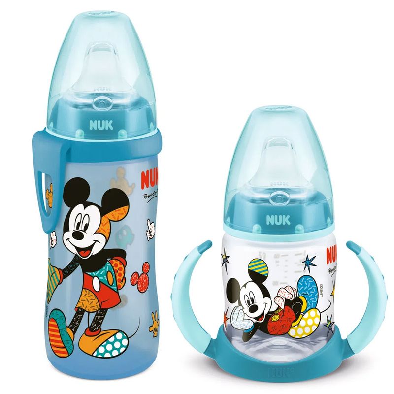 100232672-Kit-de-Copos-de-Treinamento---150Ml-e-300M---Disney-By-Britto---Mickey---Nuk_Frente_Frente