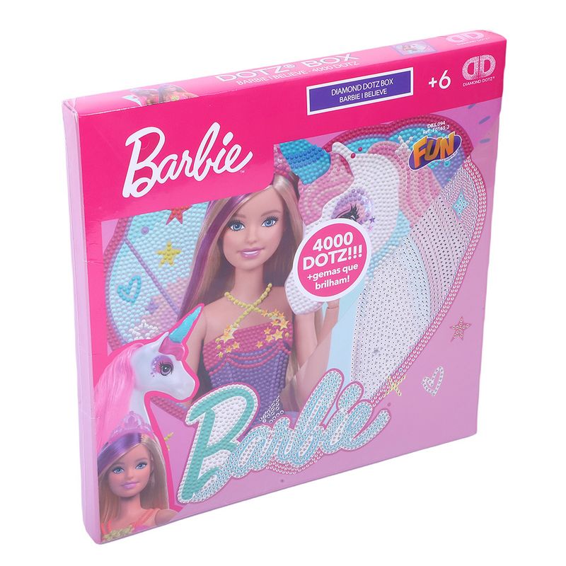 Kit-de-Artesanato---Barbie---Diamond-Dotz-Box---I-Belive-4000-Dotz---Fun-2