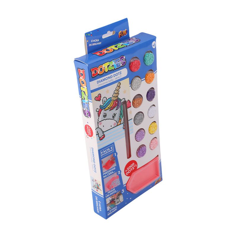 Kit-de-Artesanato---Diamond-Dotz---Unicornio---Baby-Serie-2---2000-Dotz---Fun-1