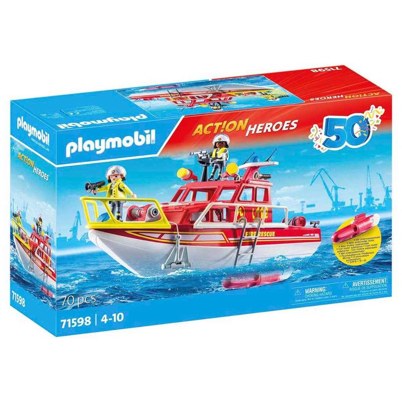 Playmobil---Barco-De-Bombeiros---50-Anos---Sunny--0