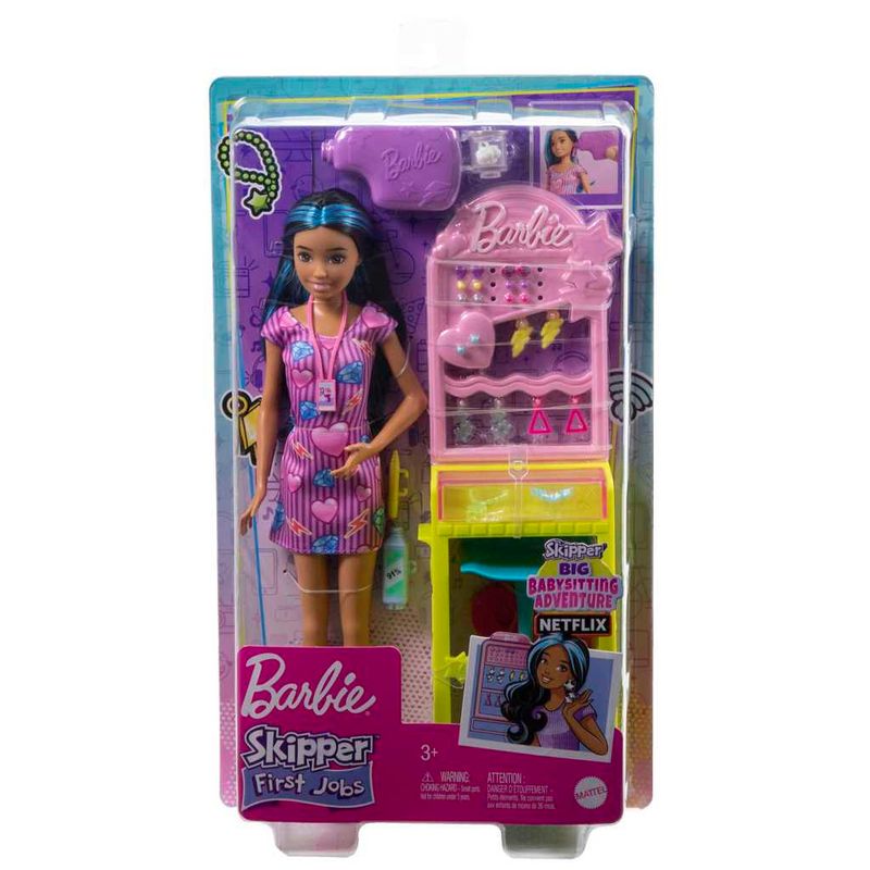 Conjunto-Boneca-Articulada-E-Acessorios---Barbie----Perfuradora-de-Orelhas---Mattel-1