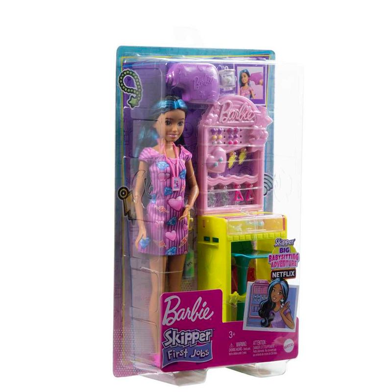 Conjunto-Boneca-Articulada-E-Acessorios---Barbie----Perfuradora-de-Orelhas---Mattel-8