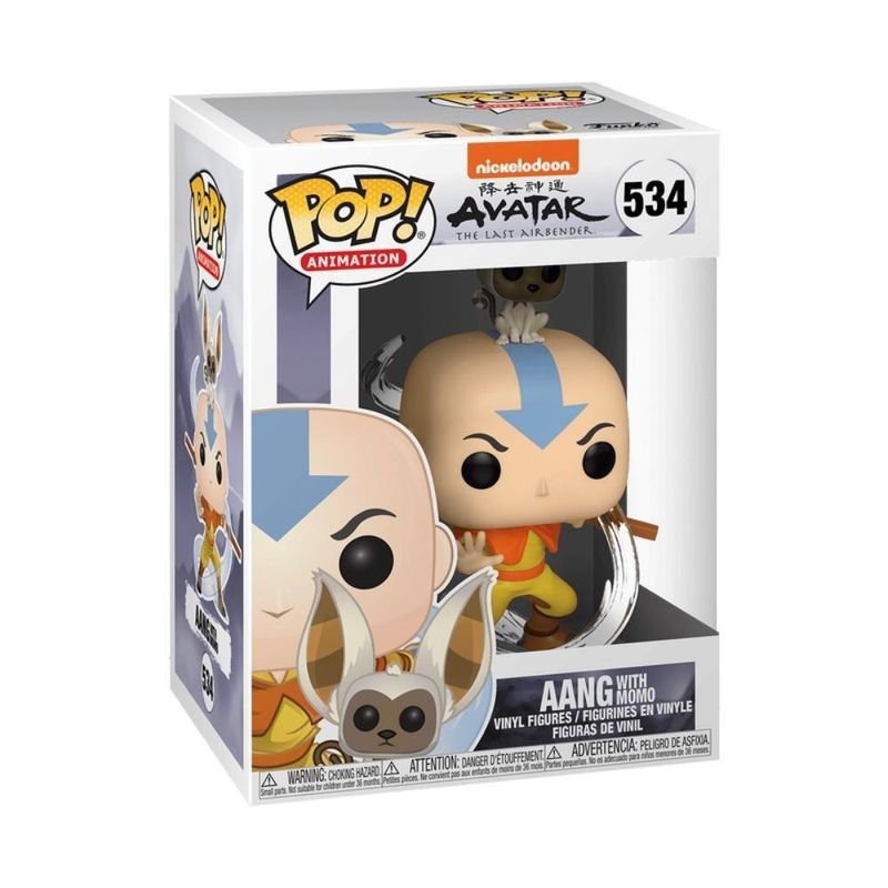 Boneco-De-Vinil---Funko---POP-Animation---Avatar---Aang-Com-Momo---Candide-1