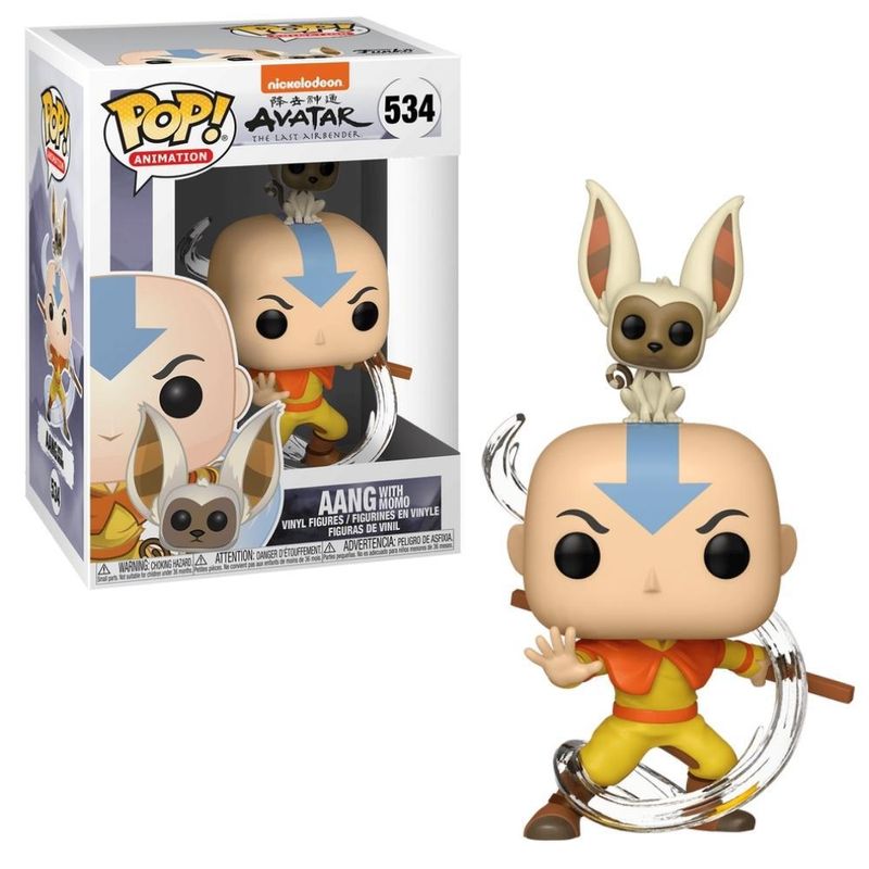 Boneco-De-Vinil---Funko---POP-Animation---Avatar---Aang-Com-Momo---Candide-2