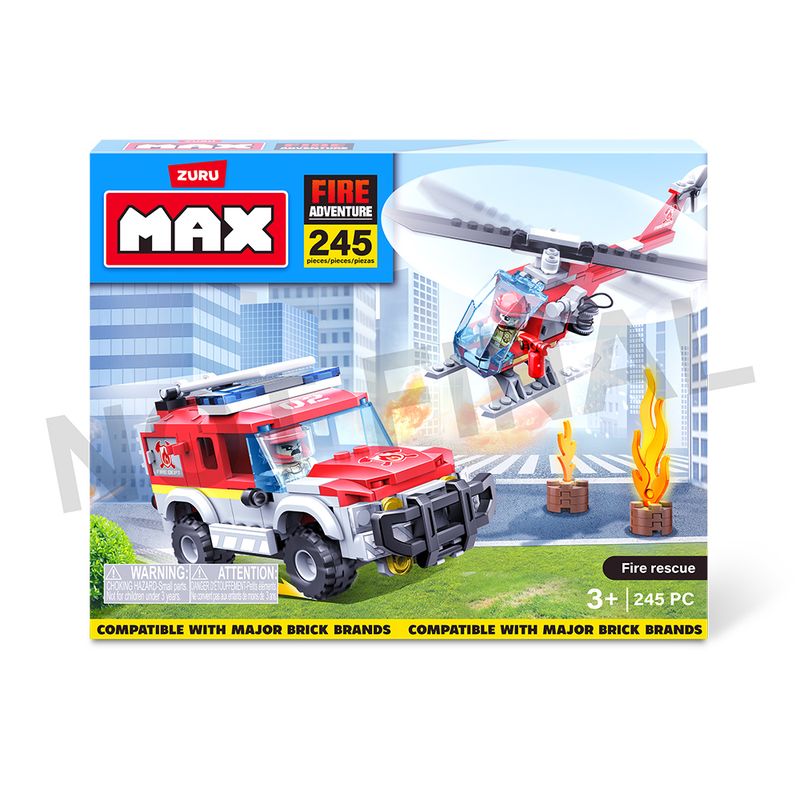 Blocos-de-Montar---Max-Fire-Adventure---Fire-Station---245-Pcs---Candide-6