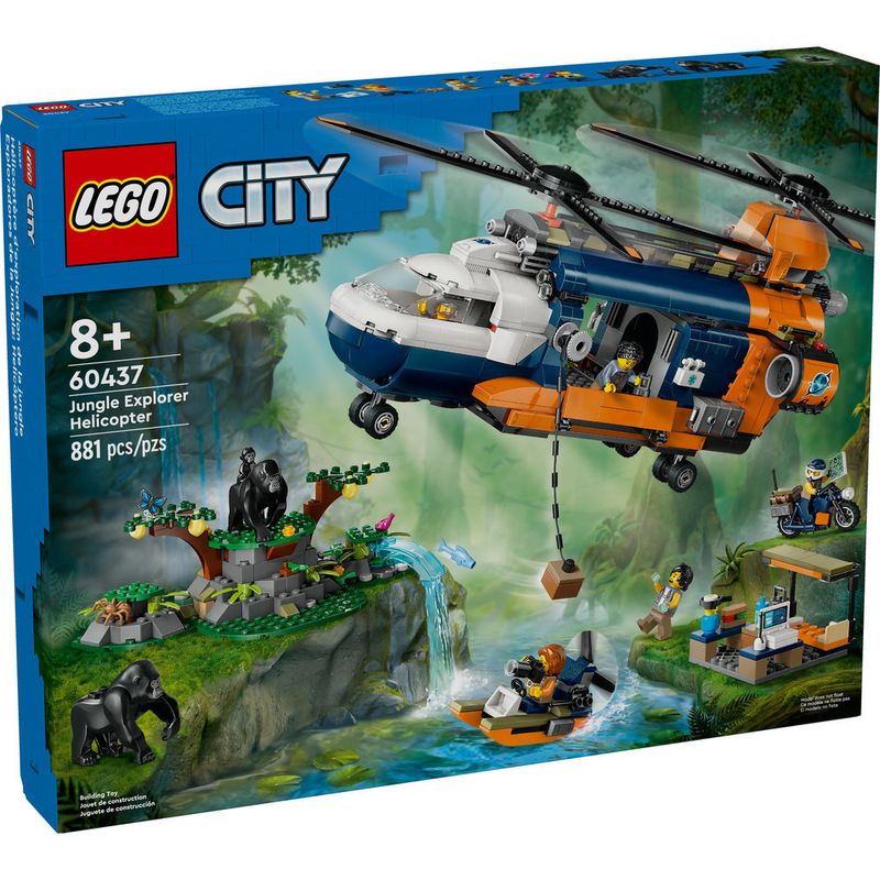 LEGO---City-Exploration---Helicoptero-Explorador-da-Selva-no-Acampamento-Base---60437-0