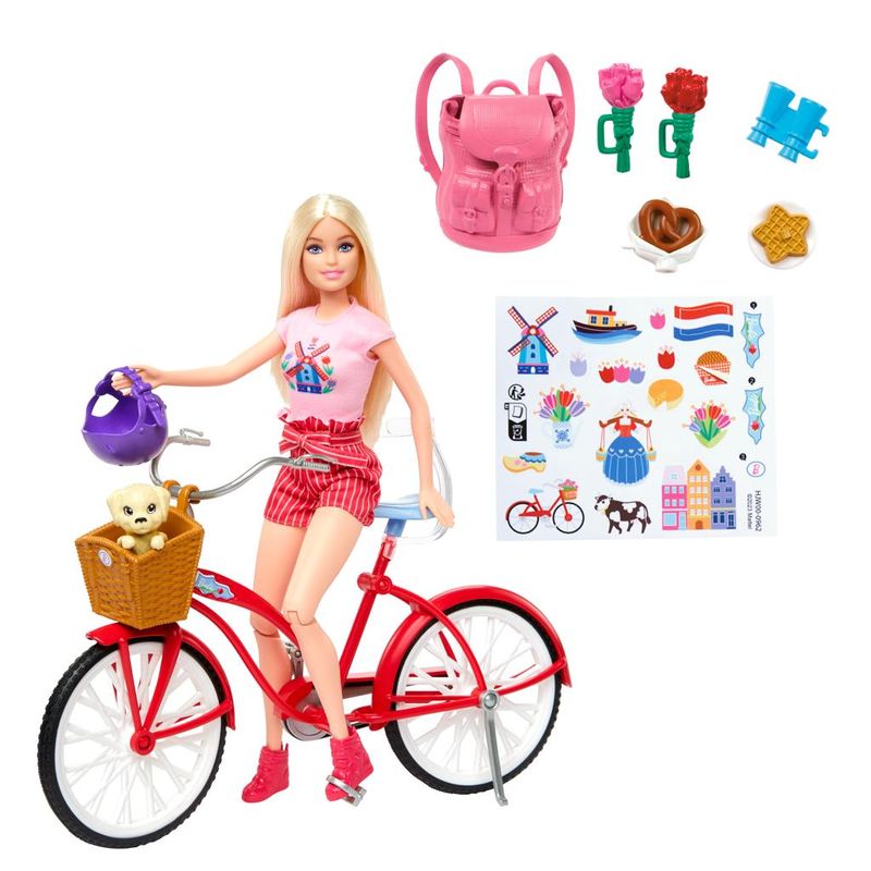 Boneca---Barbie---Conjunto-Bicicleta-com-Boneca-e-Cachorrinho---Mattel-4