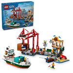 LEGO---My-City---Porto-a-Beira-Mar-Com-Navio-E-Carga---60422-1