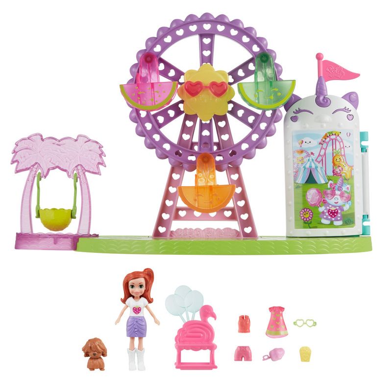 Mini-Boneca-e-Acessorios---Polly-Pocket---Carnaval-Petiscos-Tropicais---Mattel-0