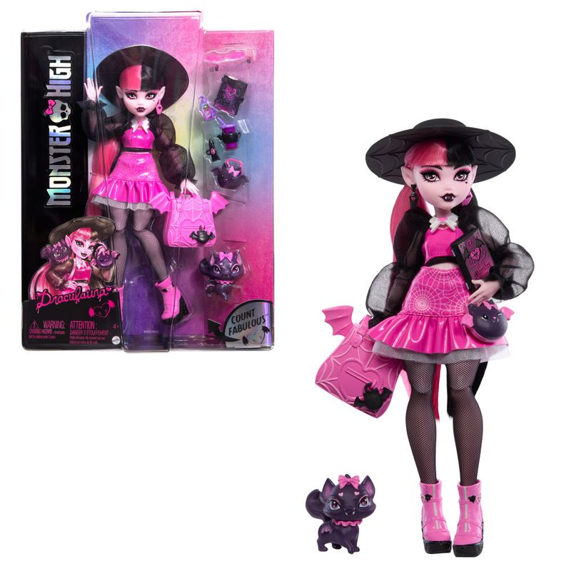 Boneca-Articulada---Monster-High---Draculaura---Vampira---Mattel-1