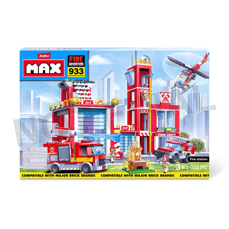 Blocos-de-Montar---Max-Fire---Adventure---Fire-Station---976-pcs---Candide-5