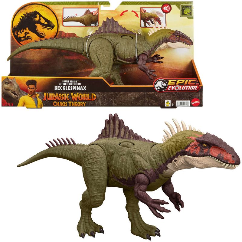 Figura-Articulada---Jurassic-World---Dinossauro-Rugido-De-Batalha-Becklespinax---Mattel-6