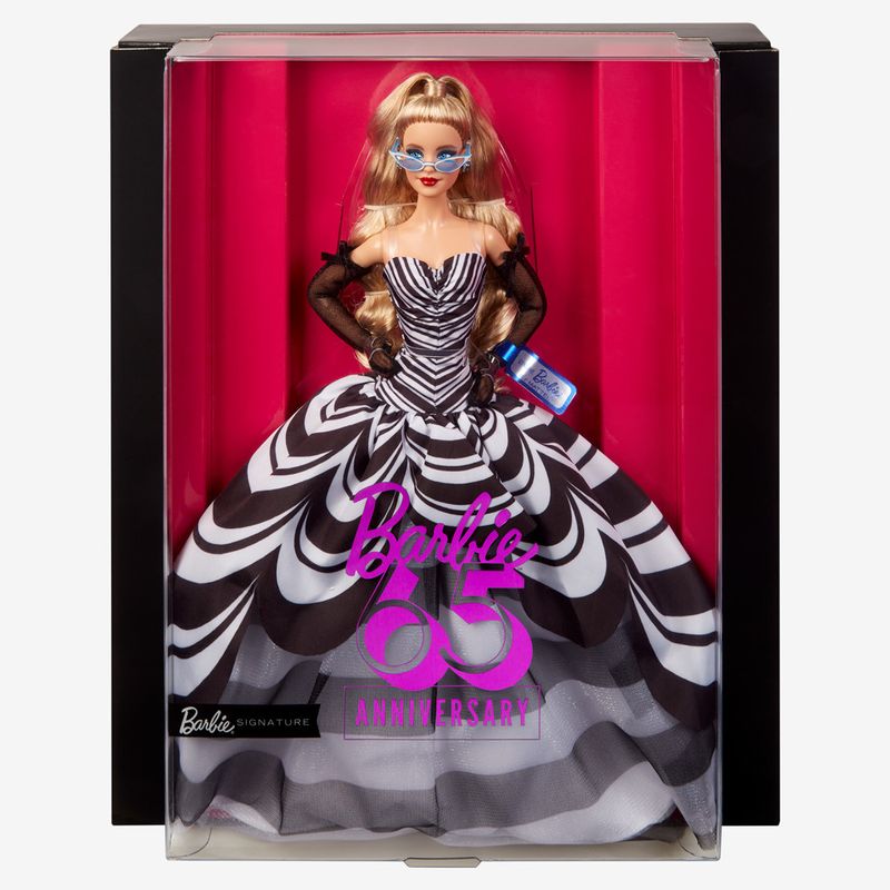 Boneca-Articulada---Barbie---65-Aniversario-Blonde---Mattel-8