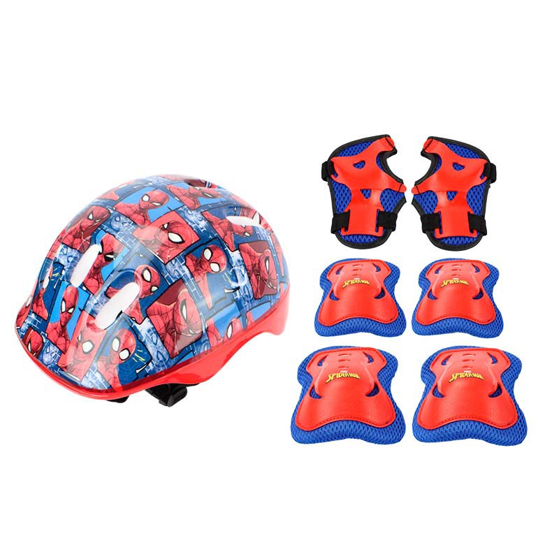 Kit-Patins---4-Rodas-C-Protecao---Tam-32-35---Homem-Aranha---Inline-E-Triline---Bbr-Toys-1