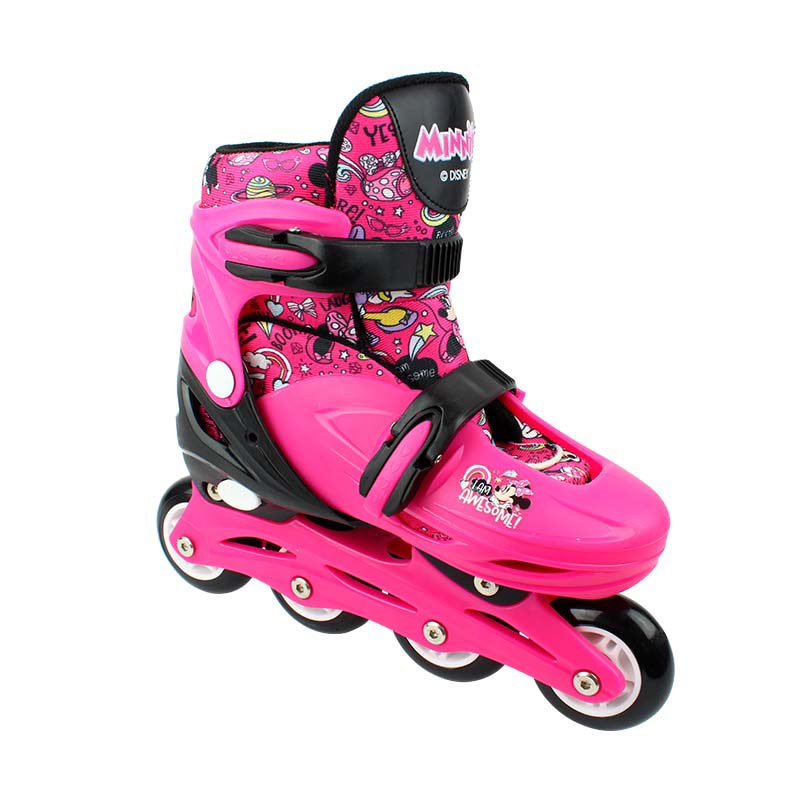Kit-Patins---4-Rodas---C-Protecao---Tam-32-35---Minnie---Inline-e-Triline---Bbr-Toys-2