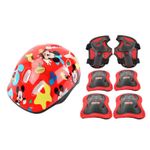 Conjunto-De-Patins-E-Protetores---Mickey---Inline-E-Triline---Tamanho-32-a-35---BBR-Toys---Vermelho-1
