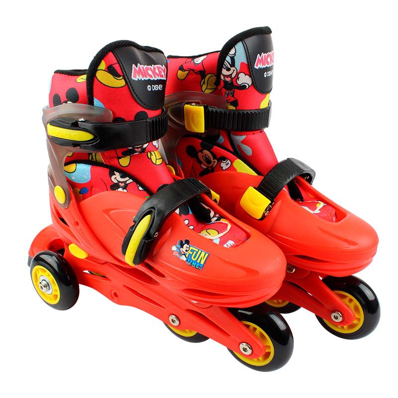 Conjunto-De-Patins-E-Protetores---Mickey---Inline-E-Triline---Tamanho-32-a-35---BBR-Toys---Vermelho-3