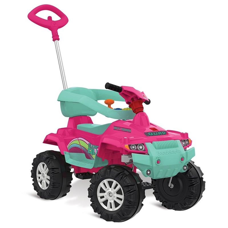 Mini-Veiculo-de-Passeio---Superquad-com-Pedal---Rosa---Bandeirante-1