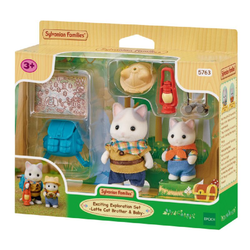 Sylvanian-Families---Conjunto-De-Exploracao-Com-Gato-e-irmao-Bebe---Epoch-2